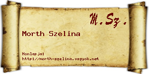 Morth Szelina névjegykártya